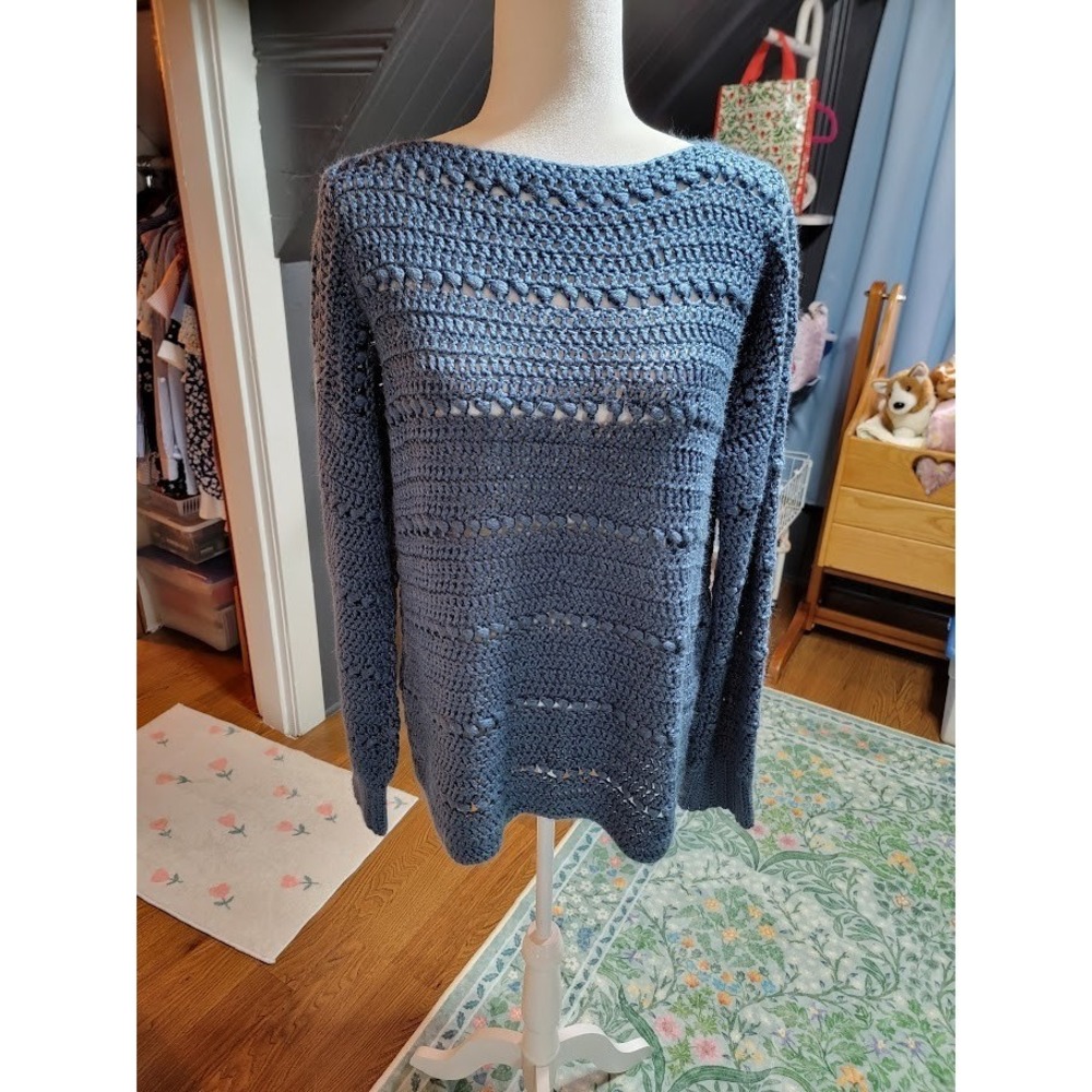 Women's  One of a Kind Handmade Boatneck Sweater